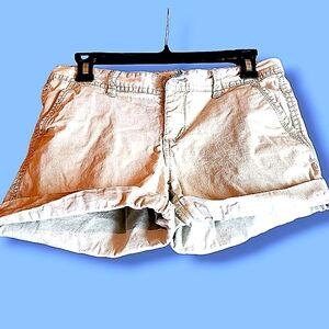 Aeropostale Shorts Khaki Beige Tan MIDI Twill Shorts